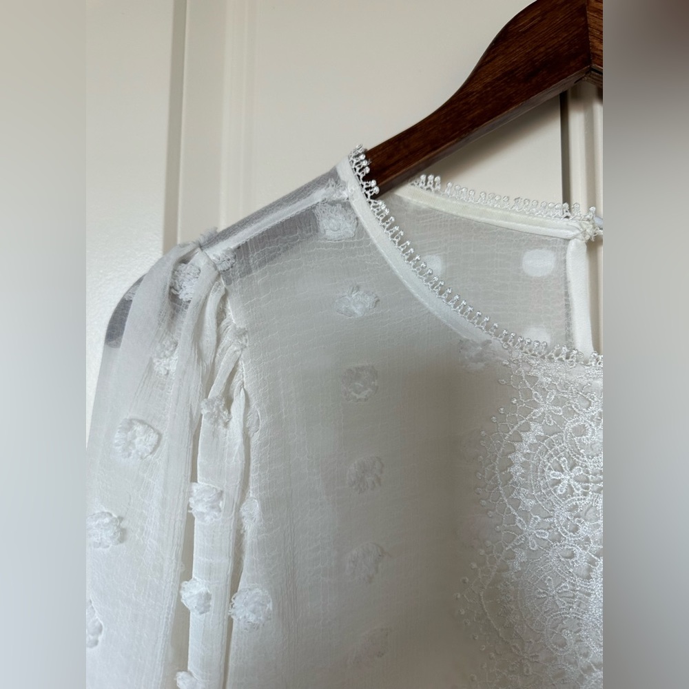 Sheer Blu Pepper Blouse